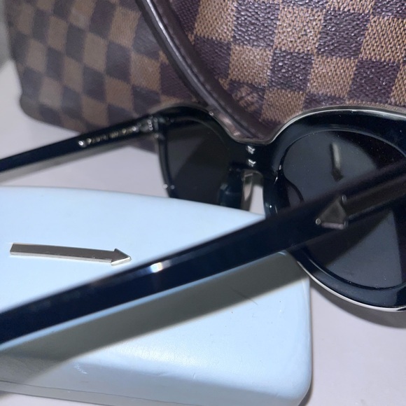 Karen Walker sunglasses black with black gold accents,All Products : American Fashion Style Bags On Sale